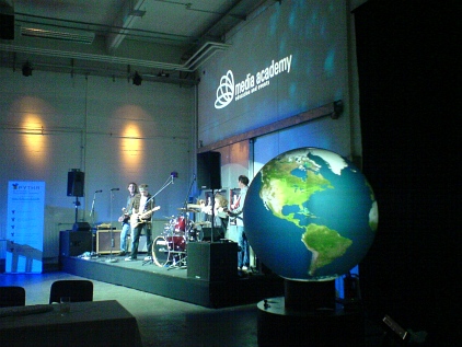 projektionskugel als Element von B&uuml;hneshows